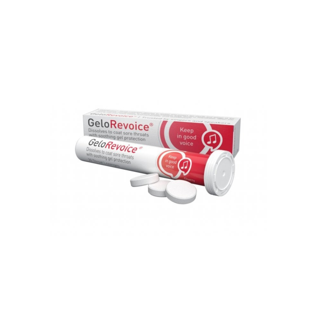 GeloRevoice Cherry Throat Lozenges 20pk