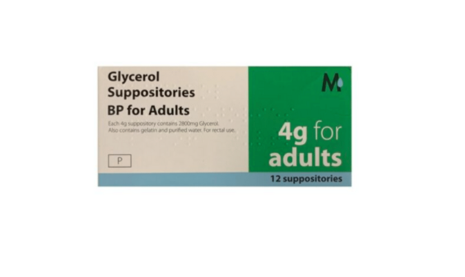 glycerol suppositories 4g BP For Adults