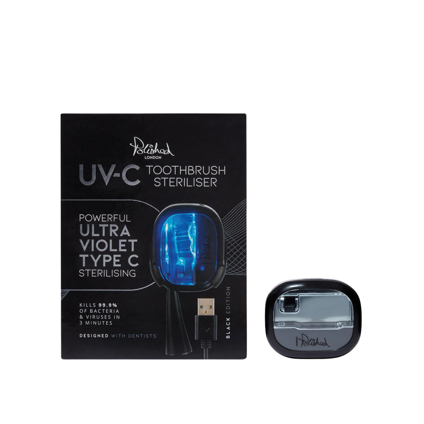 Polished London UV-C Toothbrush Steriliser