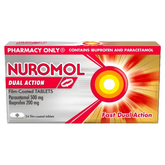 Nuromol Dual Action FC Tablets Paracetamol 500mg/Ibuprofen 200mg 24