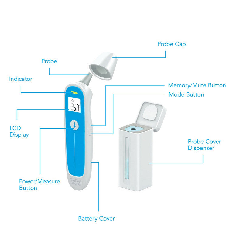 MEDICARE INNER EAR THERMOMETER INFRARED 3MTHS+