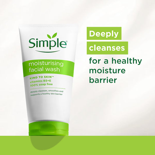 SIMPLE MOISTURISING FACE WASH 150ML