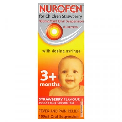 NUROFEN FOR CHILDREN SBERRY SYRNG X150ML