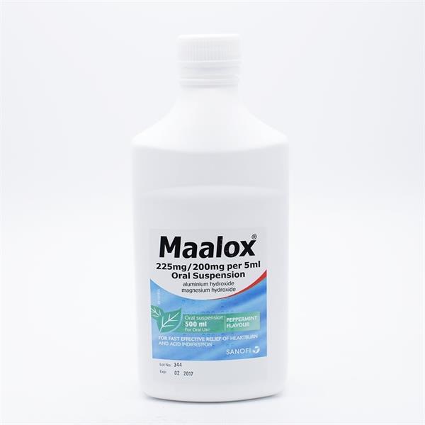 Maalox Suspension Peppermint 250ml