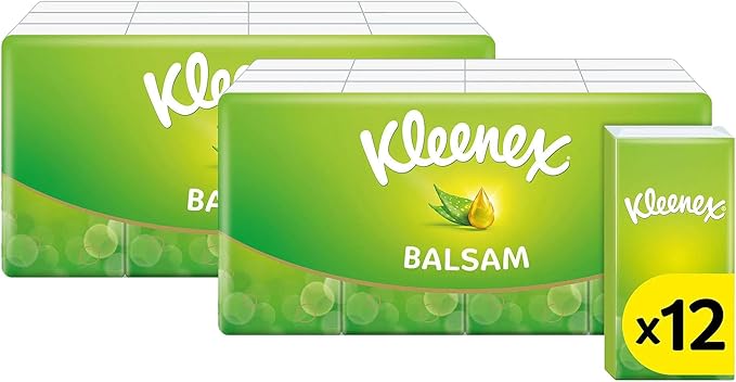Kleenex Balsam Pocket Tissues 12pk