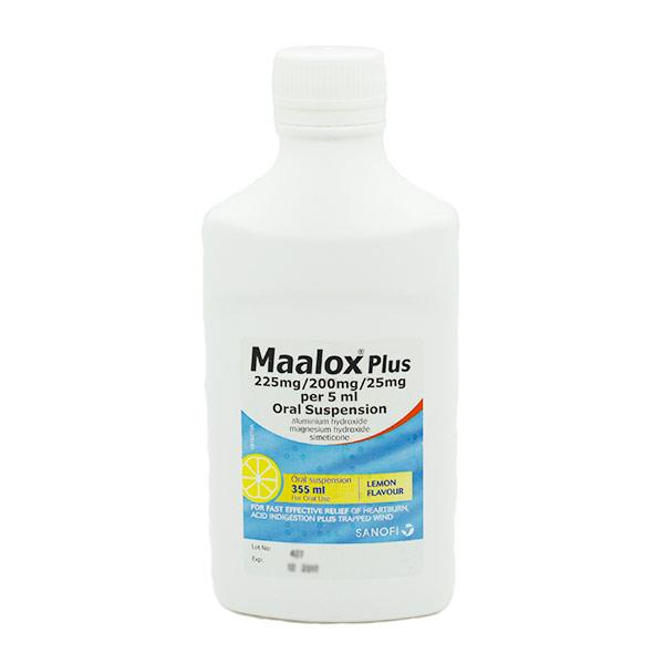Maalox Plus Lemon Oral Suspension