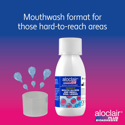 ALOCLAIR PLUS ADHESIVE MOUTHWASH 120ML