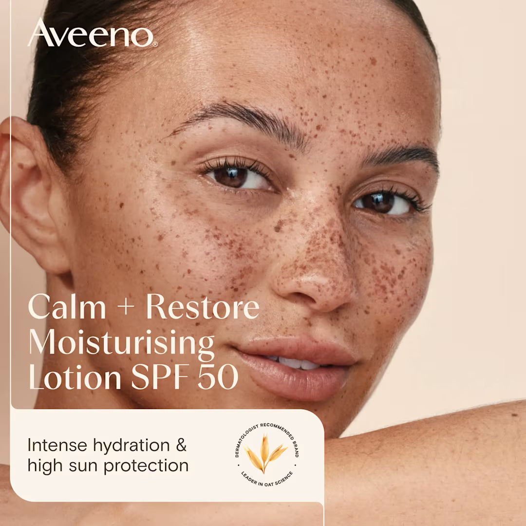 AVEENO CALM+RESTORE MOIST LOTION SPF 50  50ML