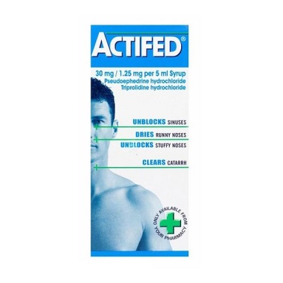 Actifed 30mg/1.25mg/5ml Syrup 100ml