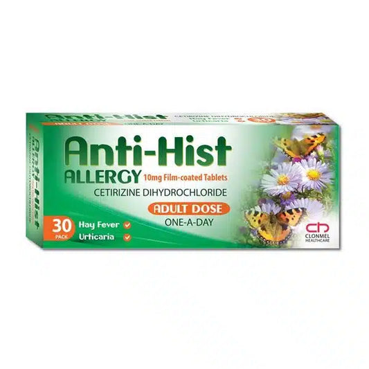 Anti-Hist Allergy Cetirizine 10mg Tablets 30 Pack