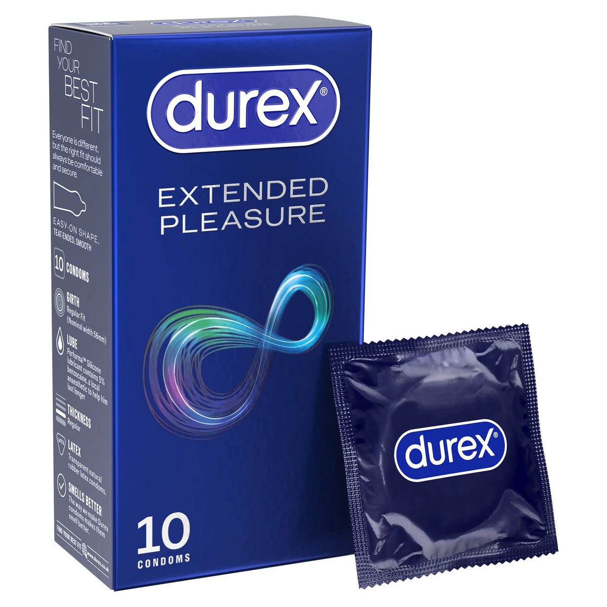 Durex Extended Pleasure Condoms 10pk