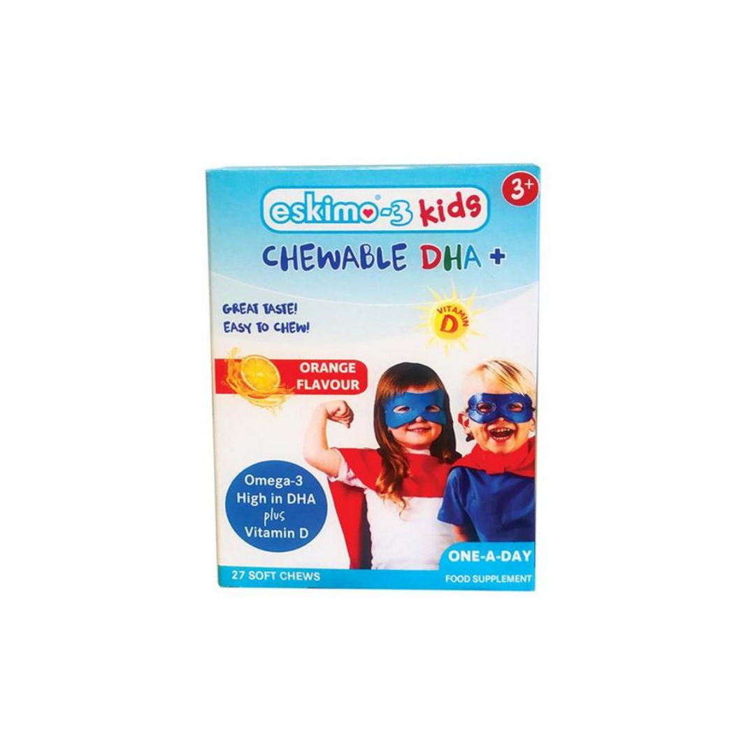 Eskimo-3 Kids Chewable DHA+ 27 Chewables
