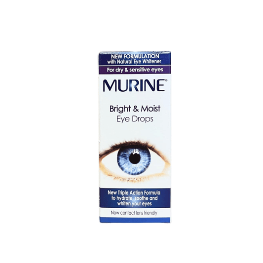 Murine Bright & Moist Eye Drops 10ml