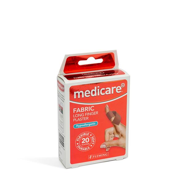 Medicare Fabric Long Finger Plasters 20pk