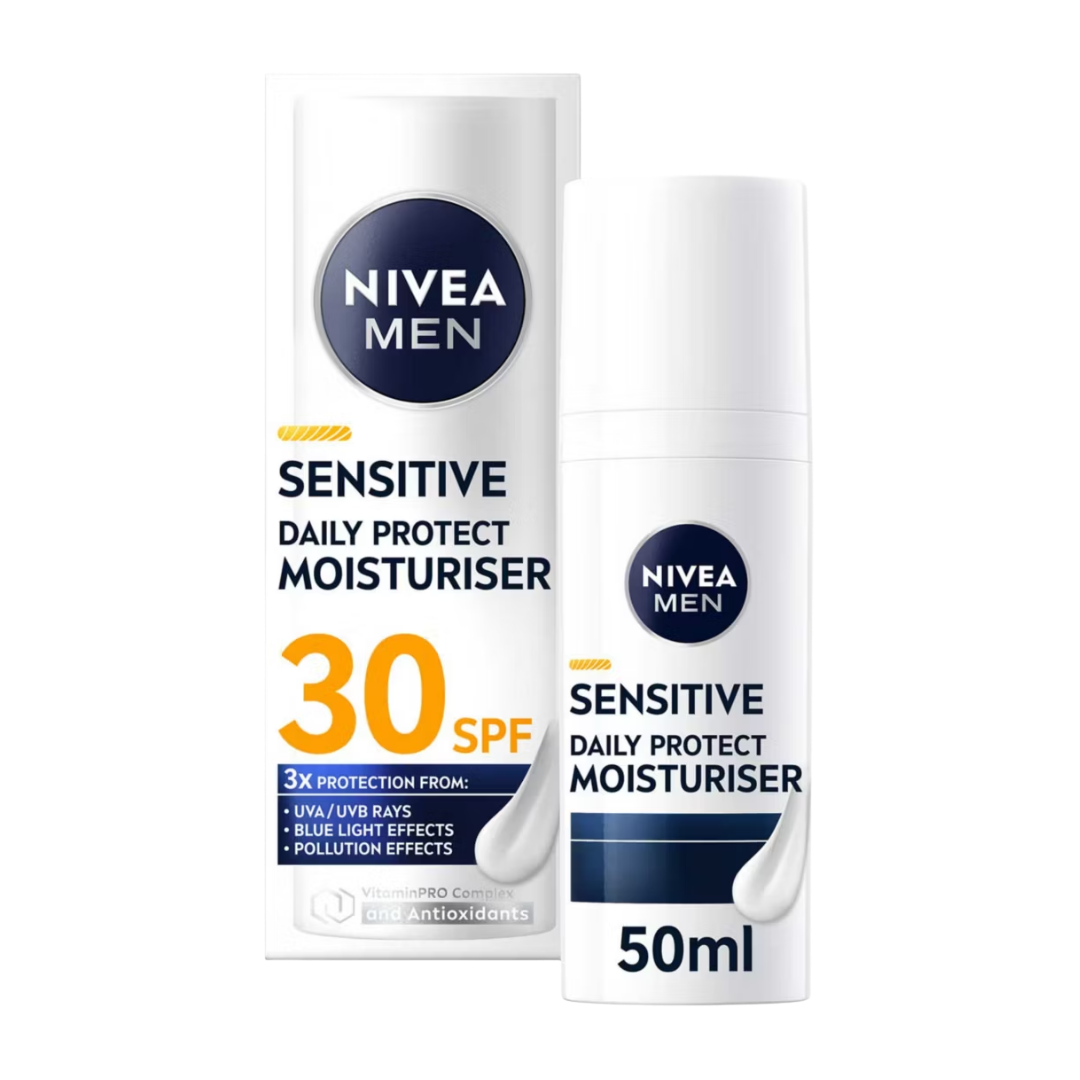 Nivea Men Sensitive Daily Protect Moisturiser SPF30 50ml