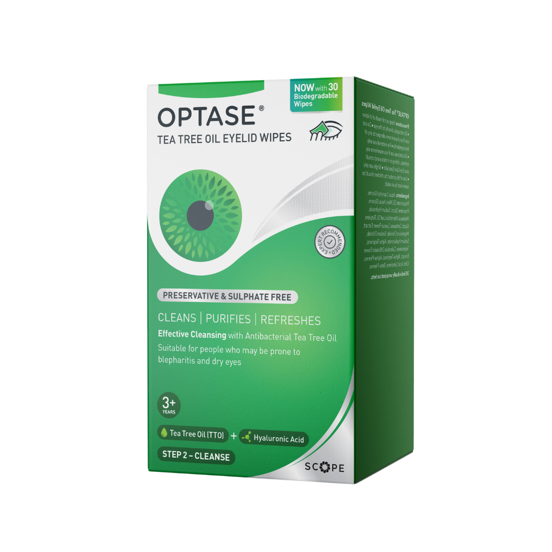 Optase Tea Tree Oil Lid Wipes 30