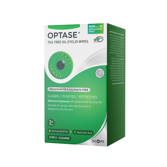 Optase Tea Tree Oil Lid Wipes 30