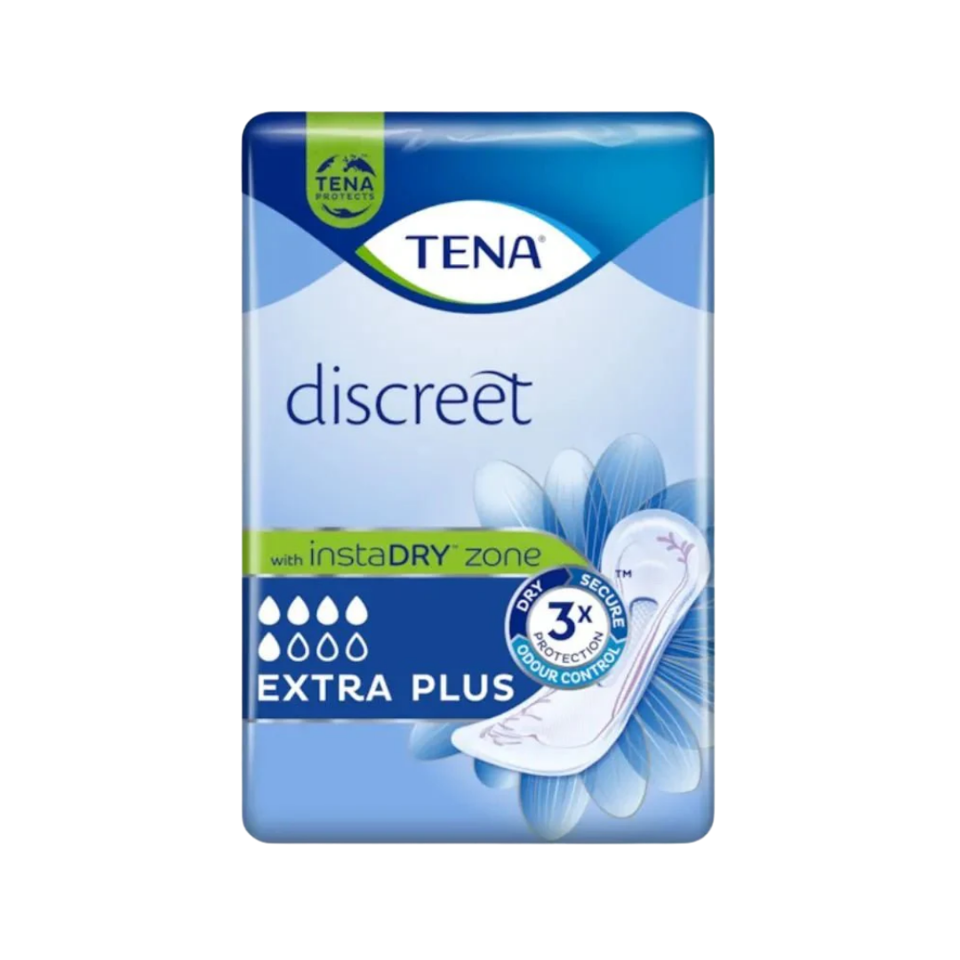 Tena Discreet Extra Plus Incontinence Pad 8 Pack