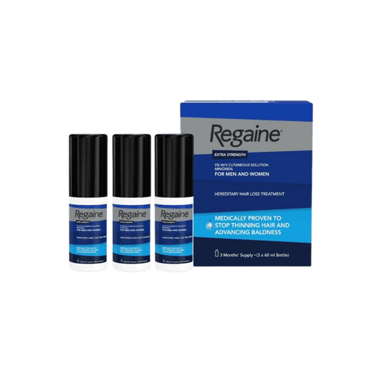 Extra Strength 5% For Men & Women Hair Loss Treatment 3 X 60 Ml