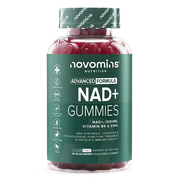 NOVOMINS NAD+ Gummies +Iodine,Vitamin B6 & Zinc