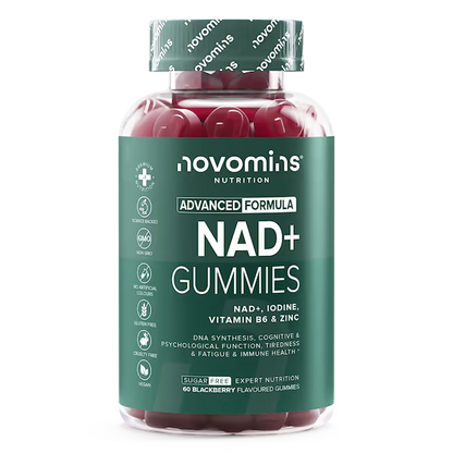 NOVOMINS NAD+ Gummies +Iodine,Vitamin B6 & Zinc