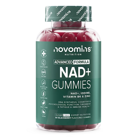 NOVOMINS NAD+ Gummies +Iodine,Vitamin B6 & Zinc