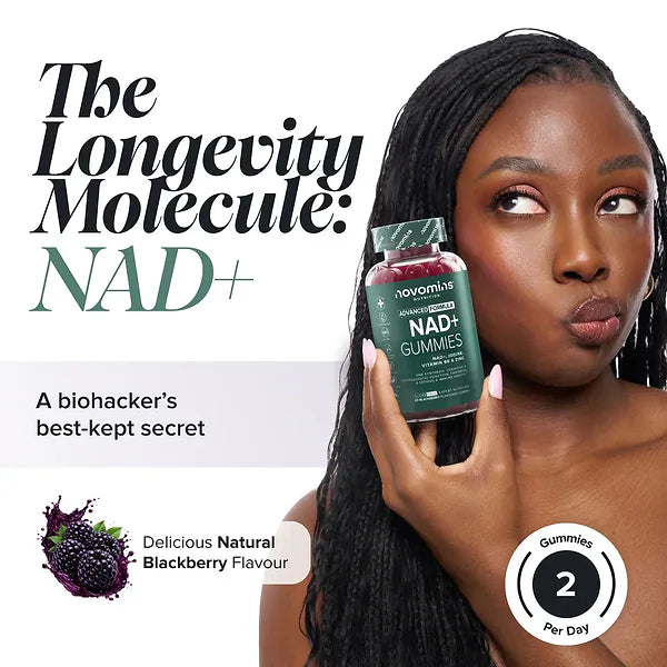 NOVOMINS NAD+ Gummies +Iodine,Vitamin B6 & Zinc