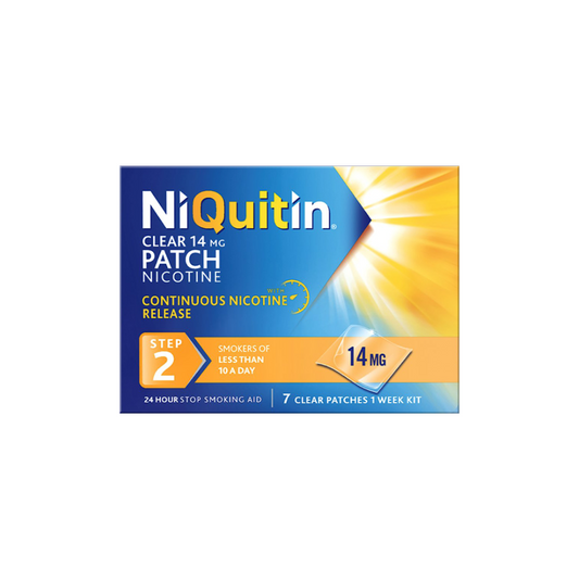 Niquitin Clear Patch Step 2 (14mg/24hr) 7 days