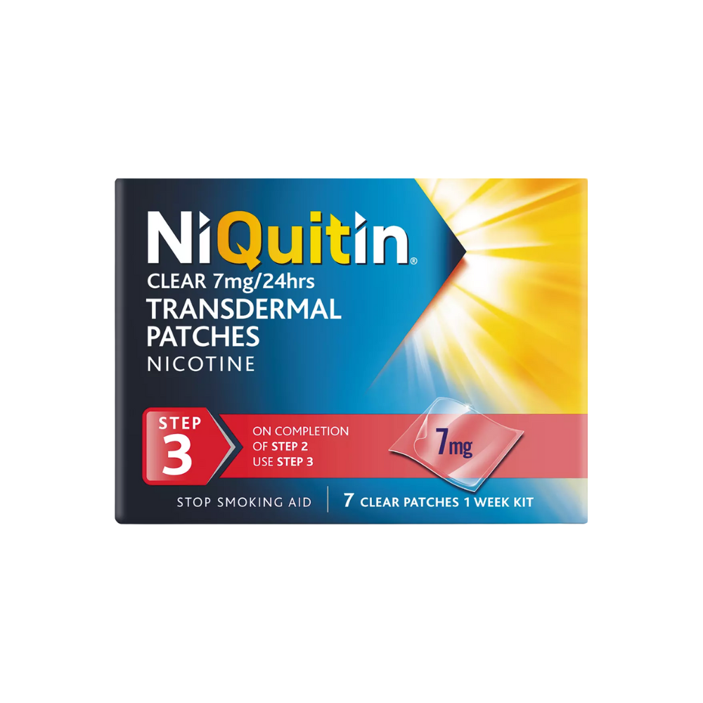 Niquitin Clear Patch Step 3 (7mg/24hr) 7 days