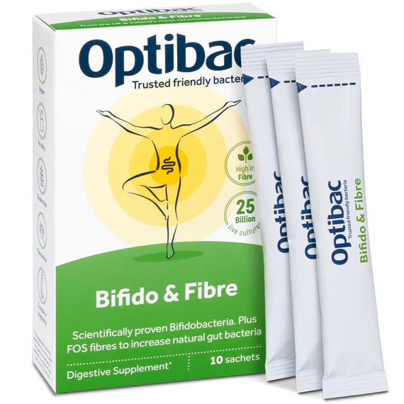 Optibac Bifido &amp; Fibre Probiotics 10 Sachets