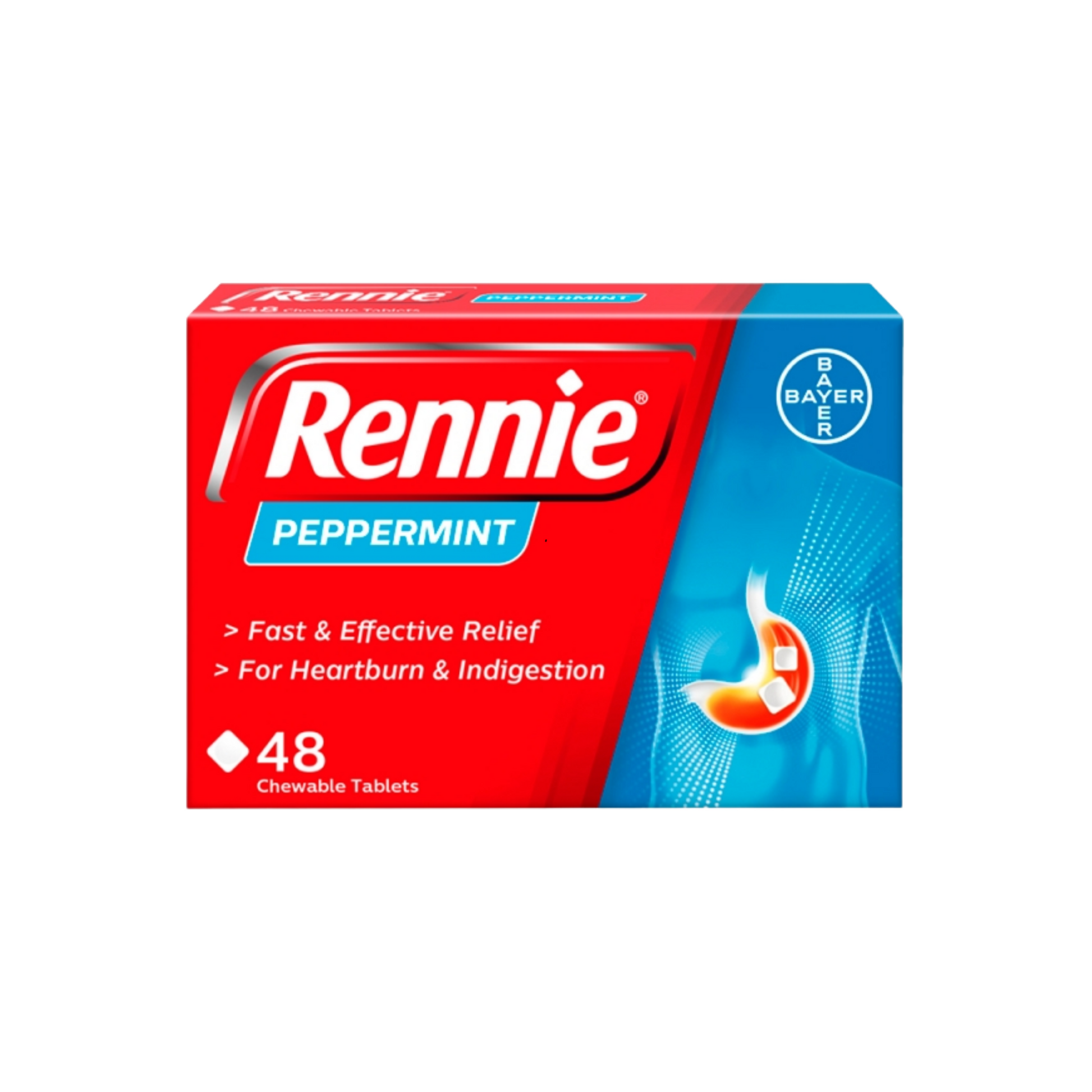 Rennie Peppermint 48 Tablets