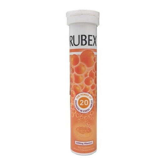 Rubex Effervescent Tablets 1g Orange