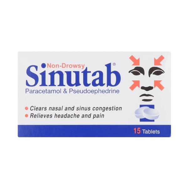 Sinutab non drowsy tablets
