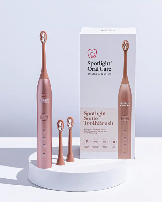 Spotlight Oral Care Rose Gold Sonic Toothbrush
