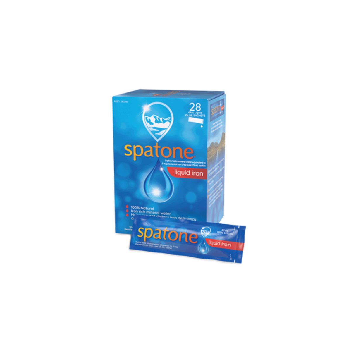 Spatone Liquid Iron Natural Flavour 28pk