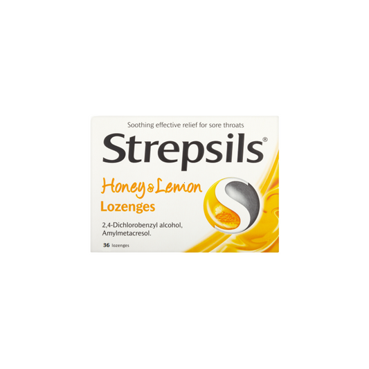 Strepsils Honey and Lemon Lozenges - 36 Pack