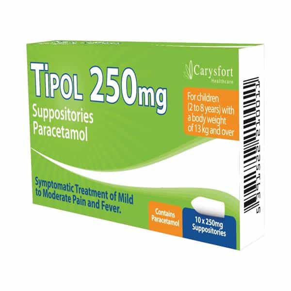 Paracetamol Suppositories 250 mg (10)