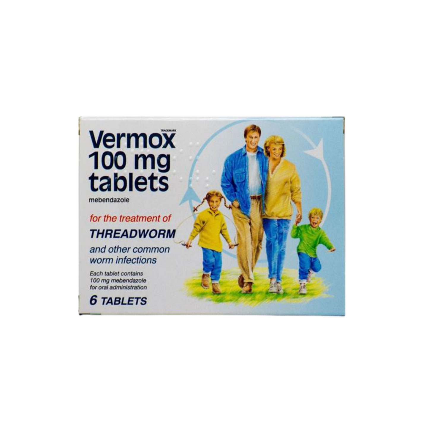 Vermox 100mg Tablets