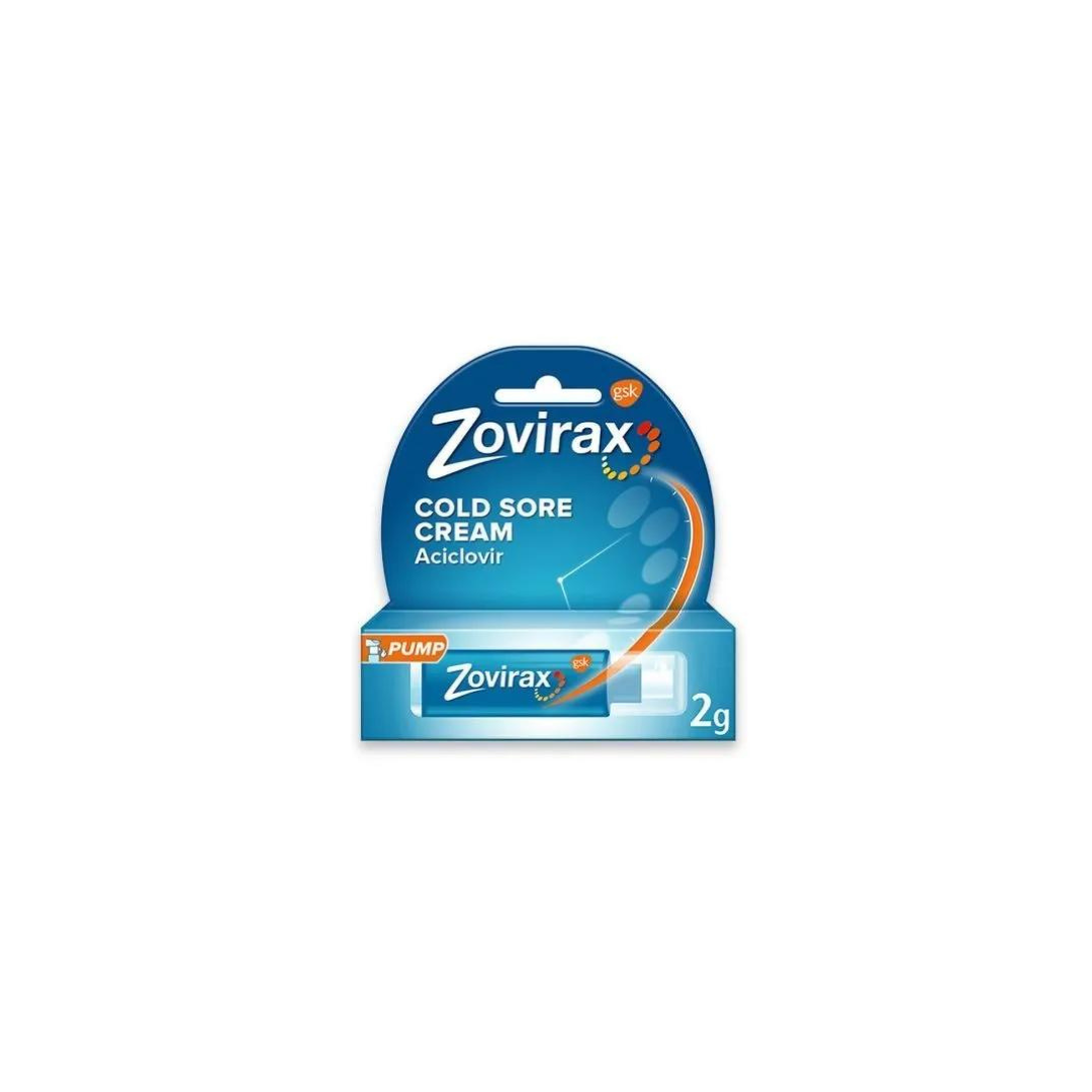Zovirax Cold Sore Cream Pump 2g