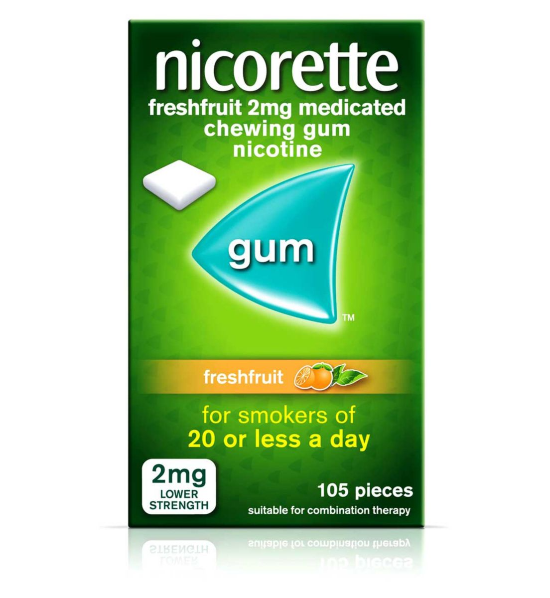 Nicorette 2mg Freshfruit Med Chew Gum