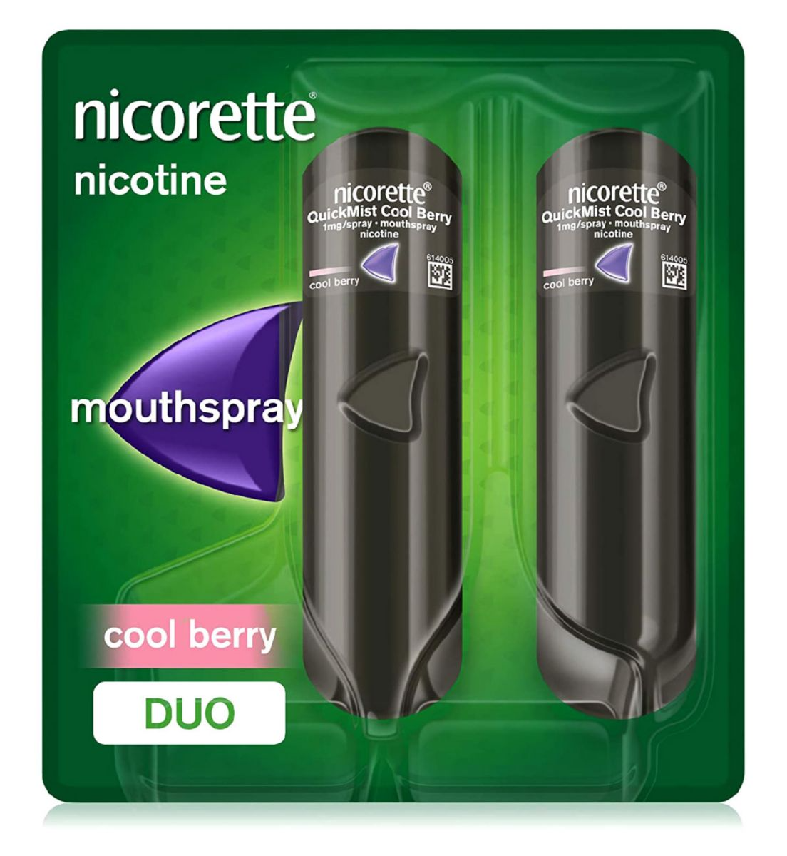 Nicorette Quickmist Cool Berry 1mg x 2