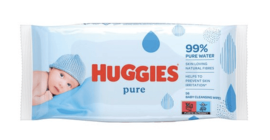 Huggies Pure Wipes 56 Pack