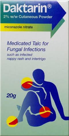 DAKTARIN 2%CUTANEOUS POWDER 20G MICONAZOLE NITRATE