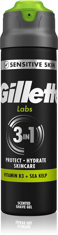 GILLETTE LABS 3 IN 1 SENSITIVE SHAVE GEL 198 ML