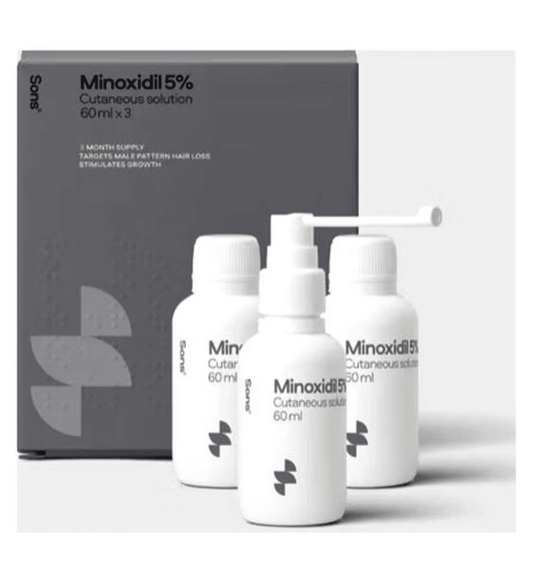 Sons Minoxidil 5% Cutaneous Solution 3 x 60ml