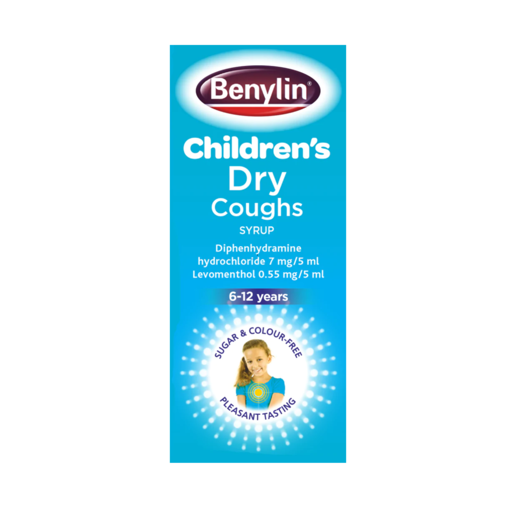 Benylin Children's Dry Cough Syrup 125ml Healthwave Ireland