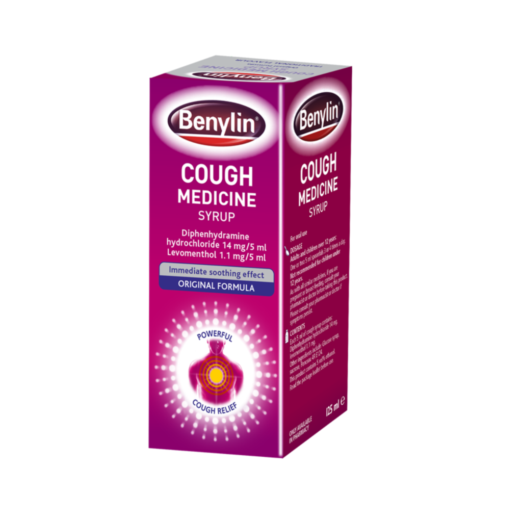 Benylin Cough Medicine Syrup 125ml Healthwave Ireland
