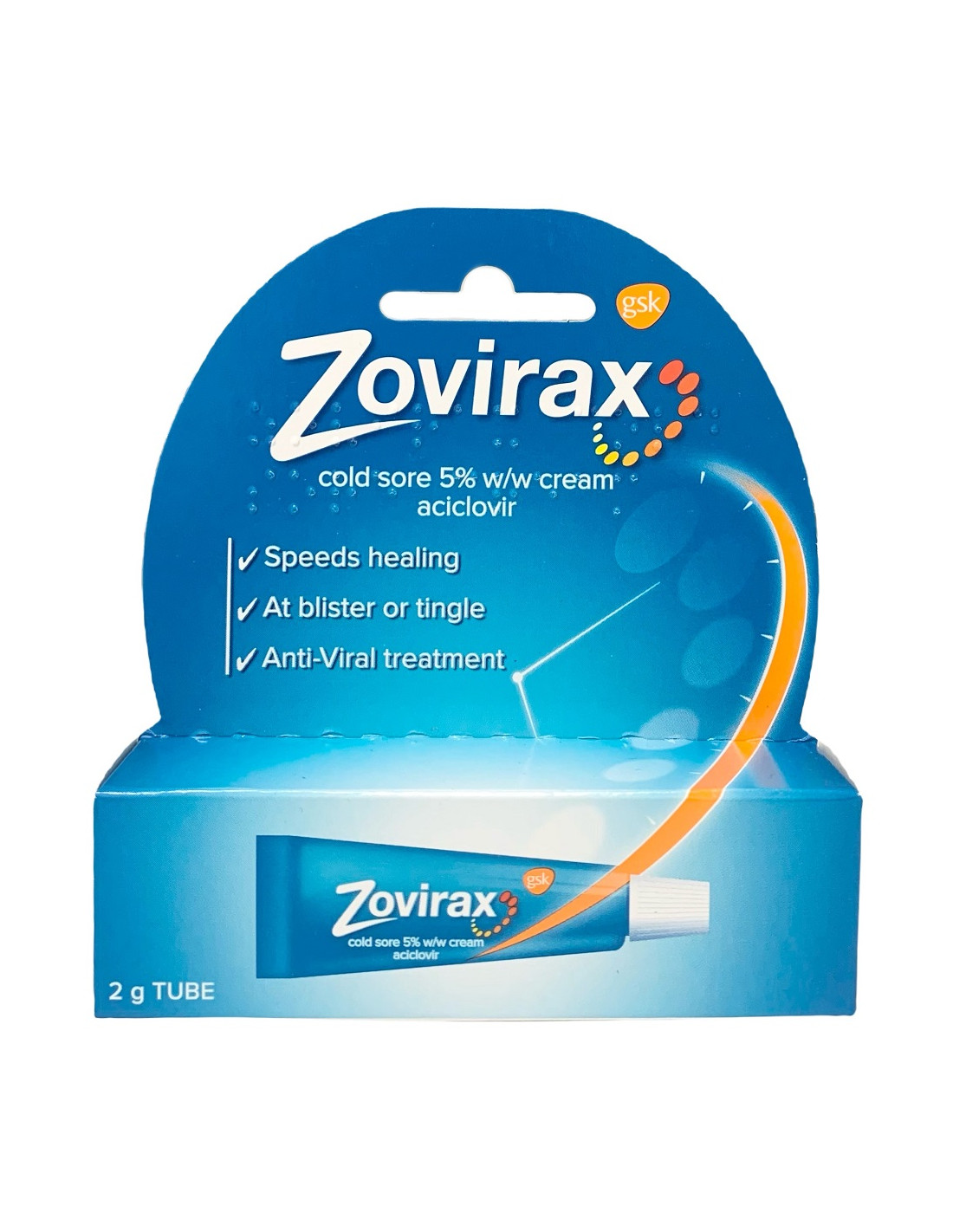 Zovirax Cold Sore Cream Tube 2g Healthwave