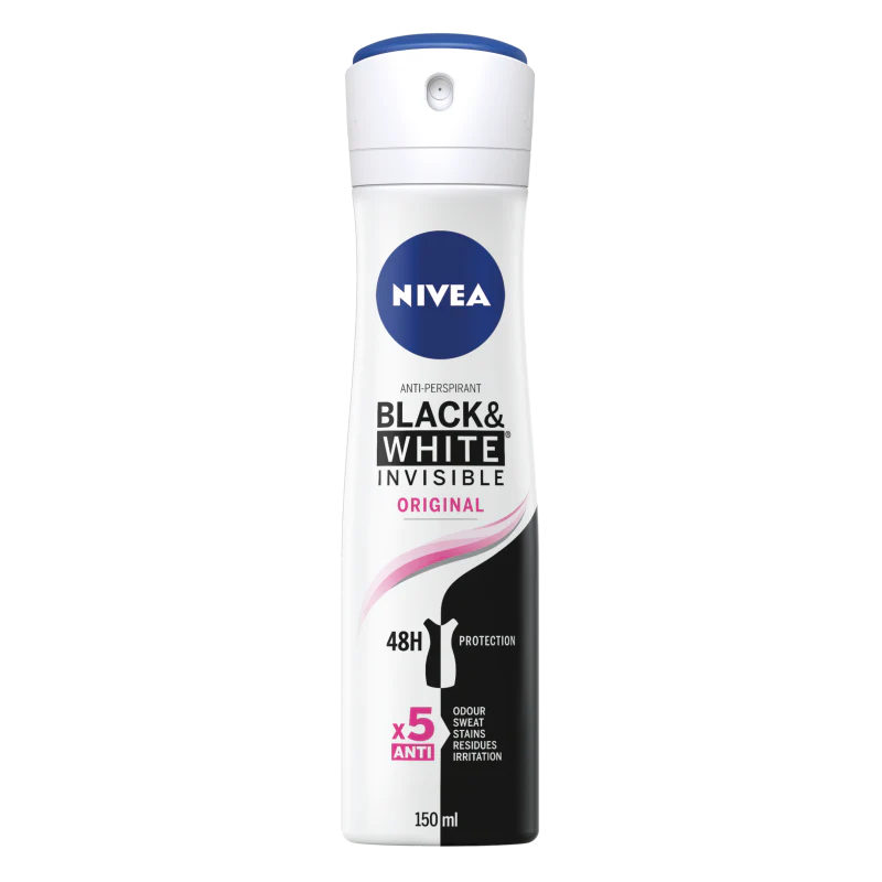 Nivea Invisible Black & White Clear Deodorant 150ml