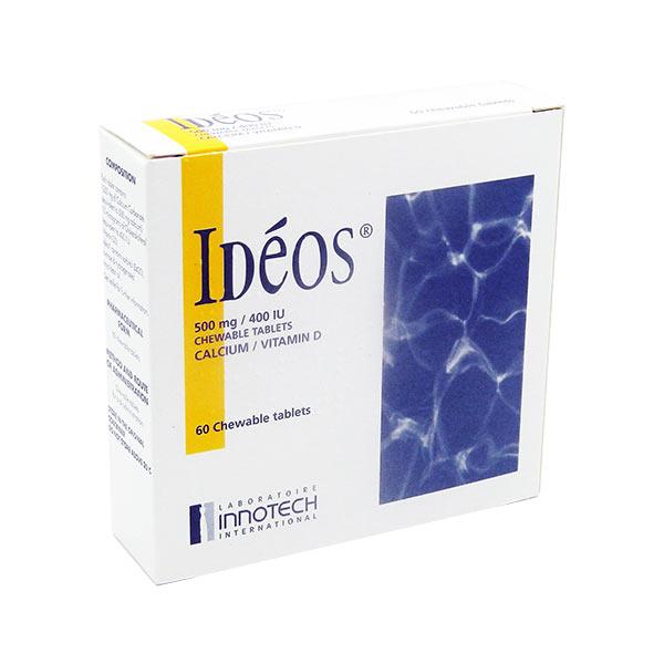 Ideos Calcium and Vitamin D Chewable Tablets 60 Pack